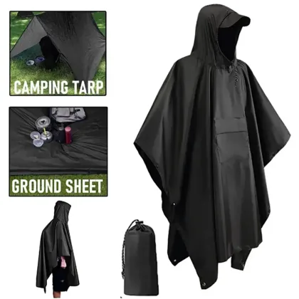Coat Hooded Raincoats Travel Hiking Fishing Climbing Poncho Outdoor Portable Adult Waterproof Raincoat Women Men Practical Rain