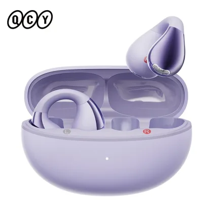 QCY Crossky C30 Earclip Wireless Earphones Bluetooth 5.4 Open Ear Sports TWS Earbuds Dual-Connection Headphone Clip-on Headset
