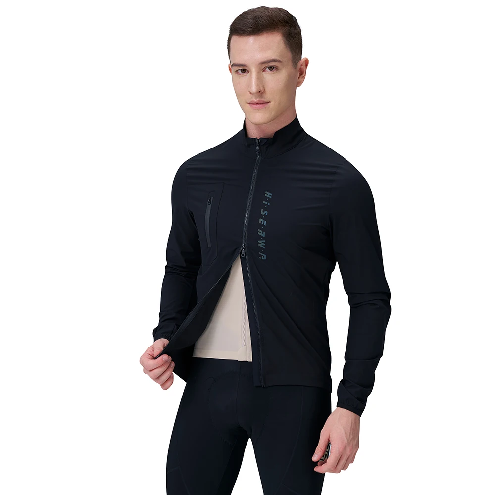 HISERWA Men Cycling Jacket Lightweight Waterproof Bicycle Windbreaker High Quality Quick Dry Cycling Raincoat MTB Bike Jersey - Image 2