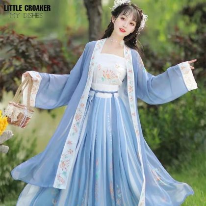 Hanfu Song Jacket Women Elegant Princess Dress Traditional Chinese Costume Ancient Performance Clothing