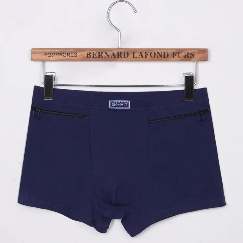 Men’s Anti-Theft Boxer Briefs with Zipper Pockets – Cotton Security Underwear - Image 2