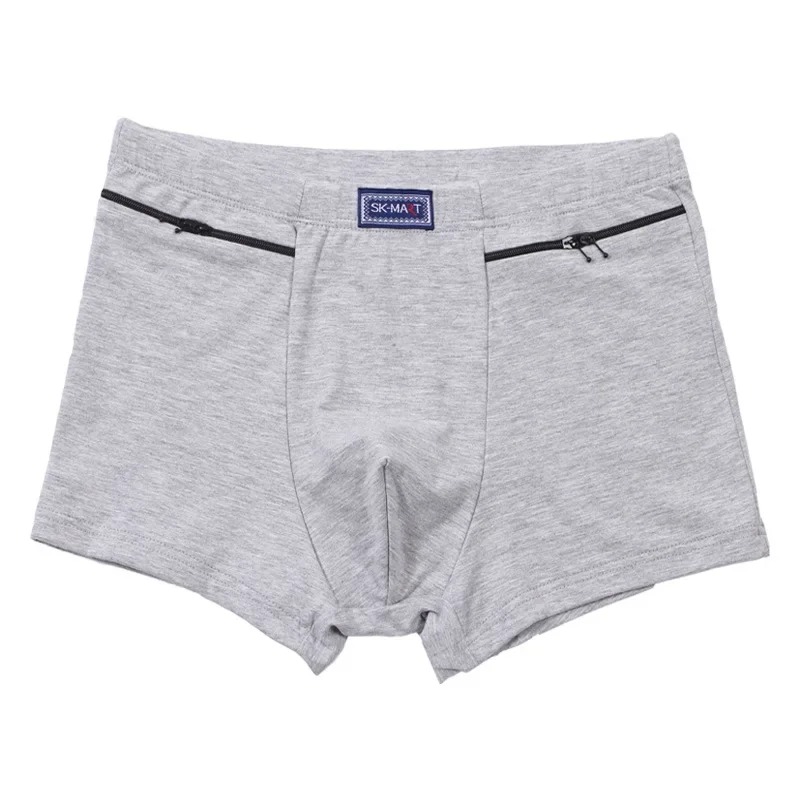 Men’s Anti-Theft Boxer Briefs with Zipper Pockets – Cotton Security Underwear - Image 6